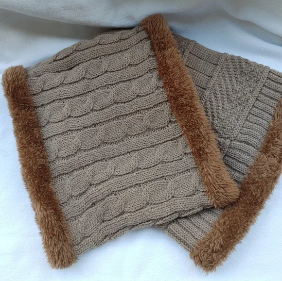 Beanie Hat Scarf Set Warm For Men,Women❄️🥶 - Picture 3 of 4